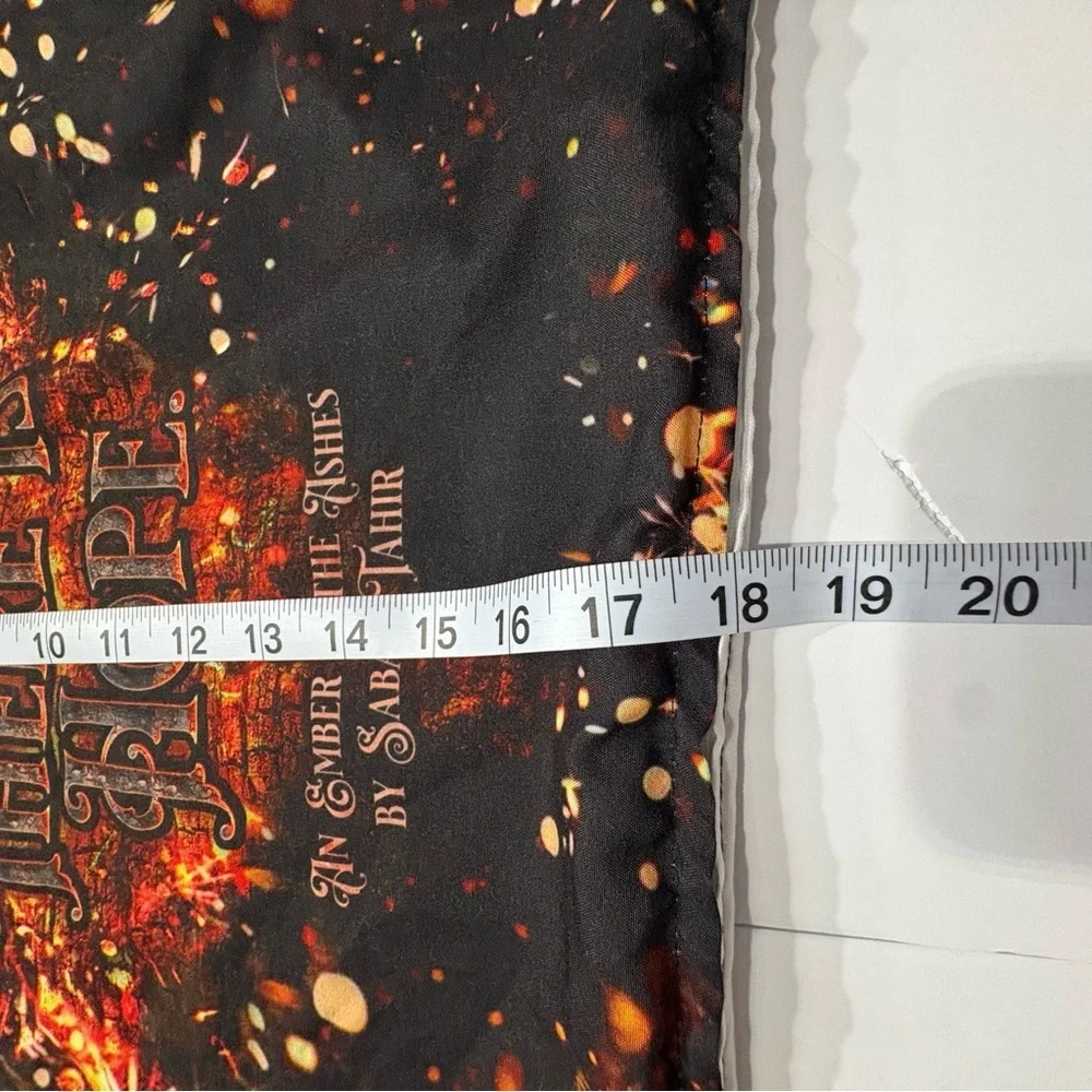 An Ember in the Ashes Book Quote Throw Pillow Cover Fantasy Decor 18x18